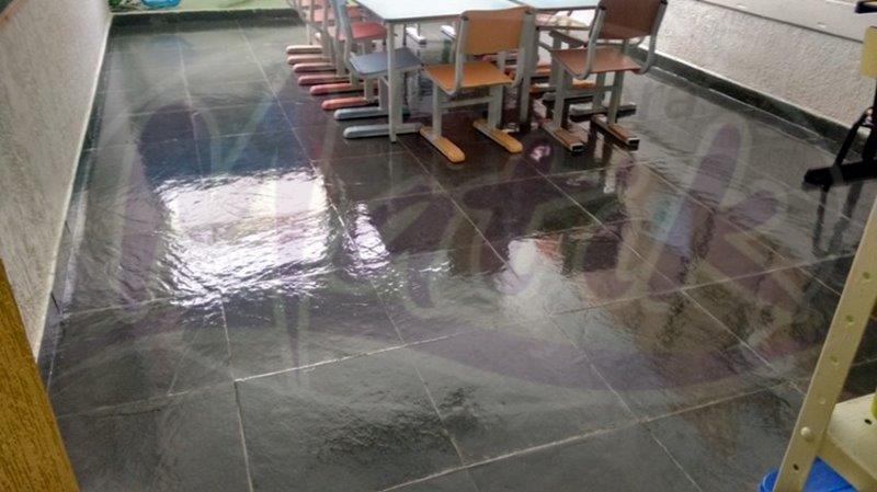 Impermeabilização de ardosia